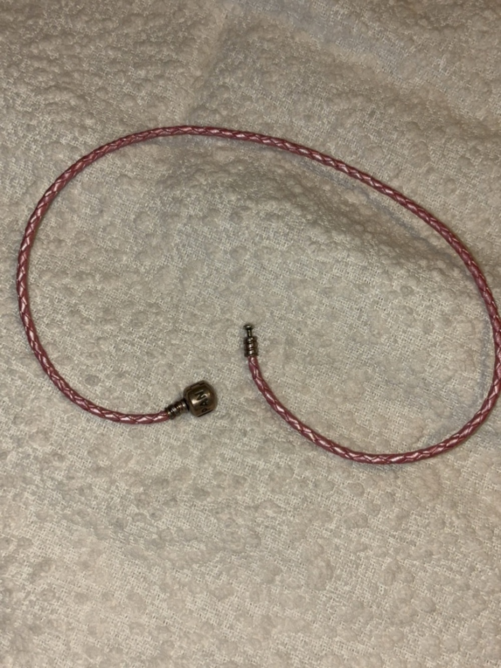 Pandora Metallic Pink Leather Bracelet - Picture 3 of 4